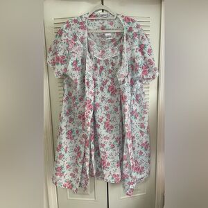 Vintage Rose Peignoir Set